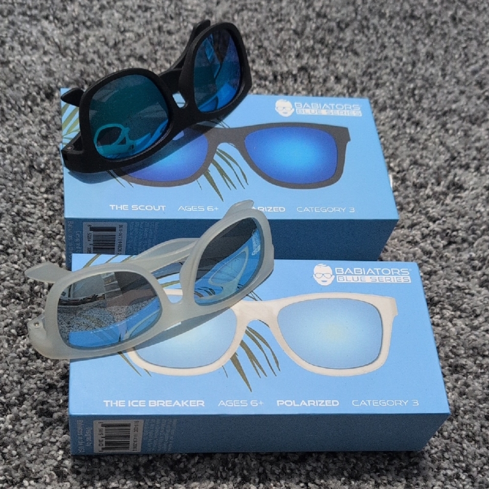 Babiators Black Navigator and Transparent Navigator Sunglasses